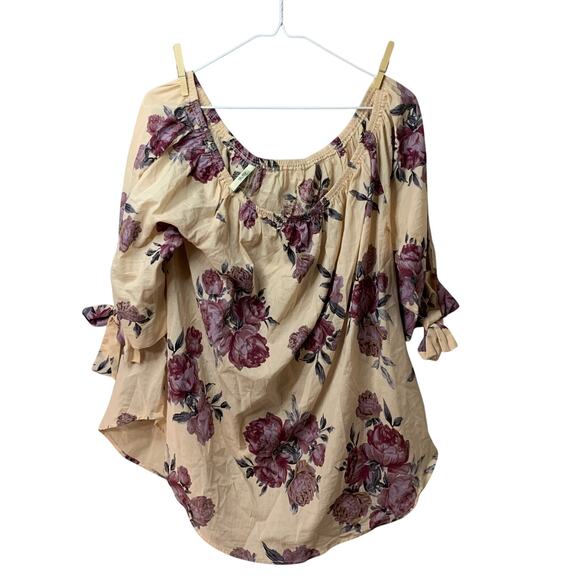 Live 4 Truth Rose Blossom Bell Sleeve Top - Size 1X - Picture 2 of 8